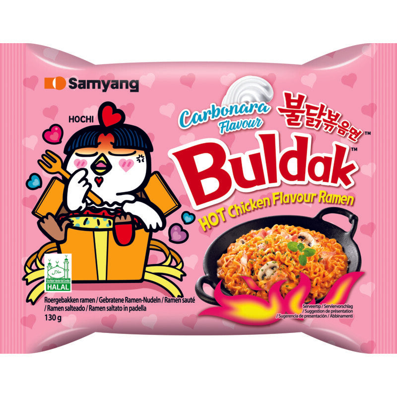 Samyang Buldak hot chicken ramen carbonara